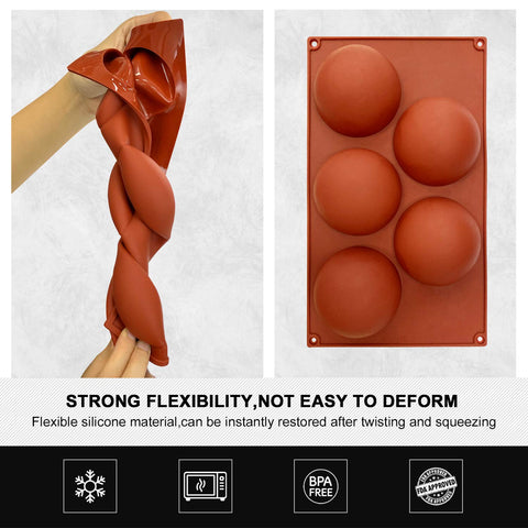 Walfos silicone mold is safe for oven and microwave, enabling versatile recipes.
