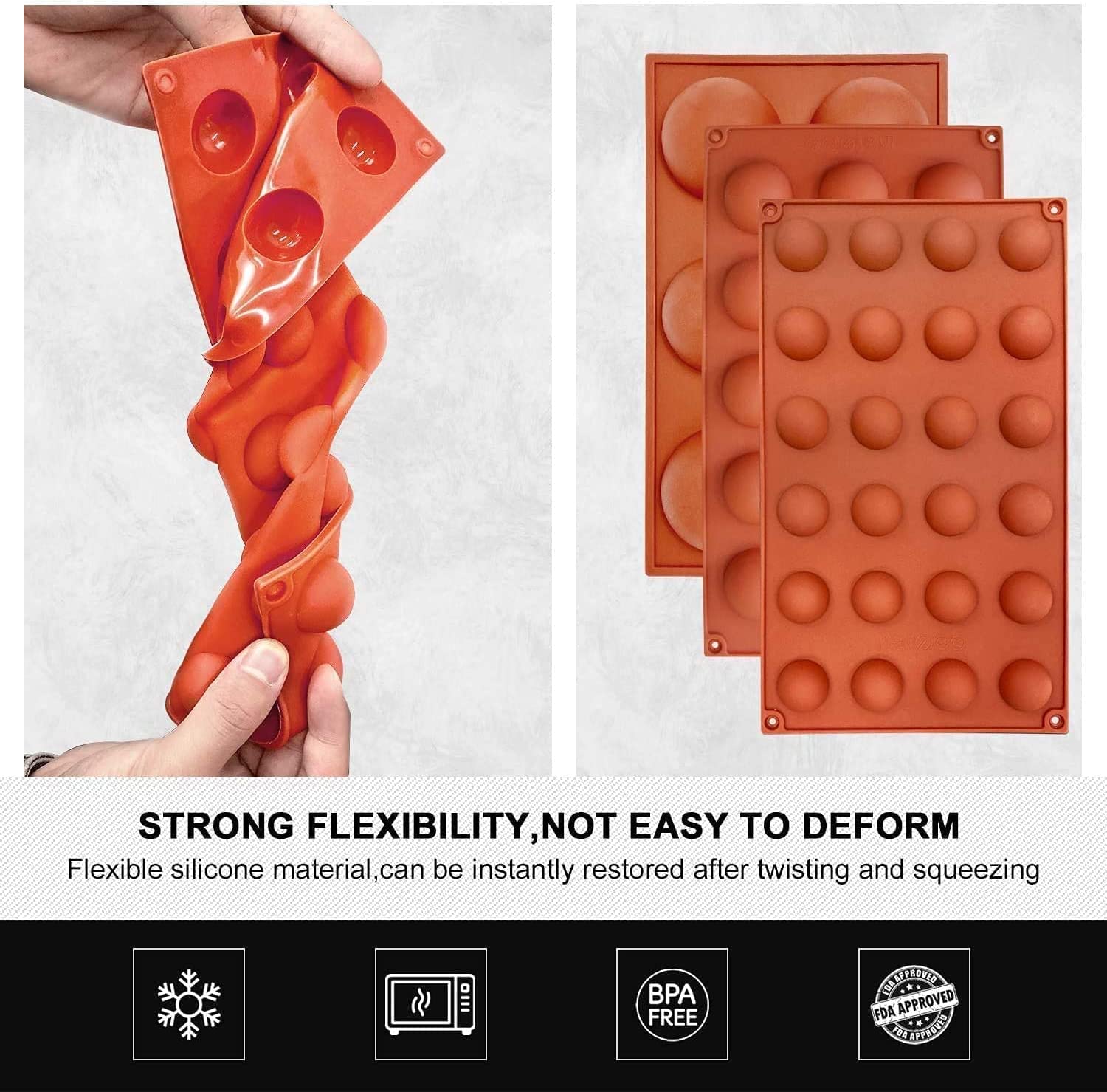 Walfos mold temperature range supports hot and cold recipes