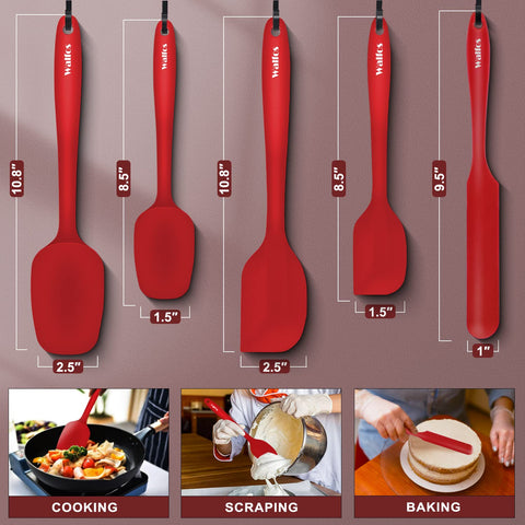 Walfos spatulas are dishwasher safe for quick cleanup after cooking.