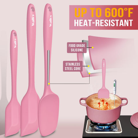 Walfos spatula with stainless steel core emphasizes durability