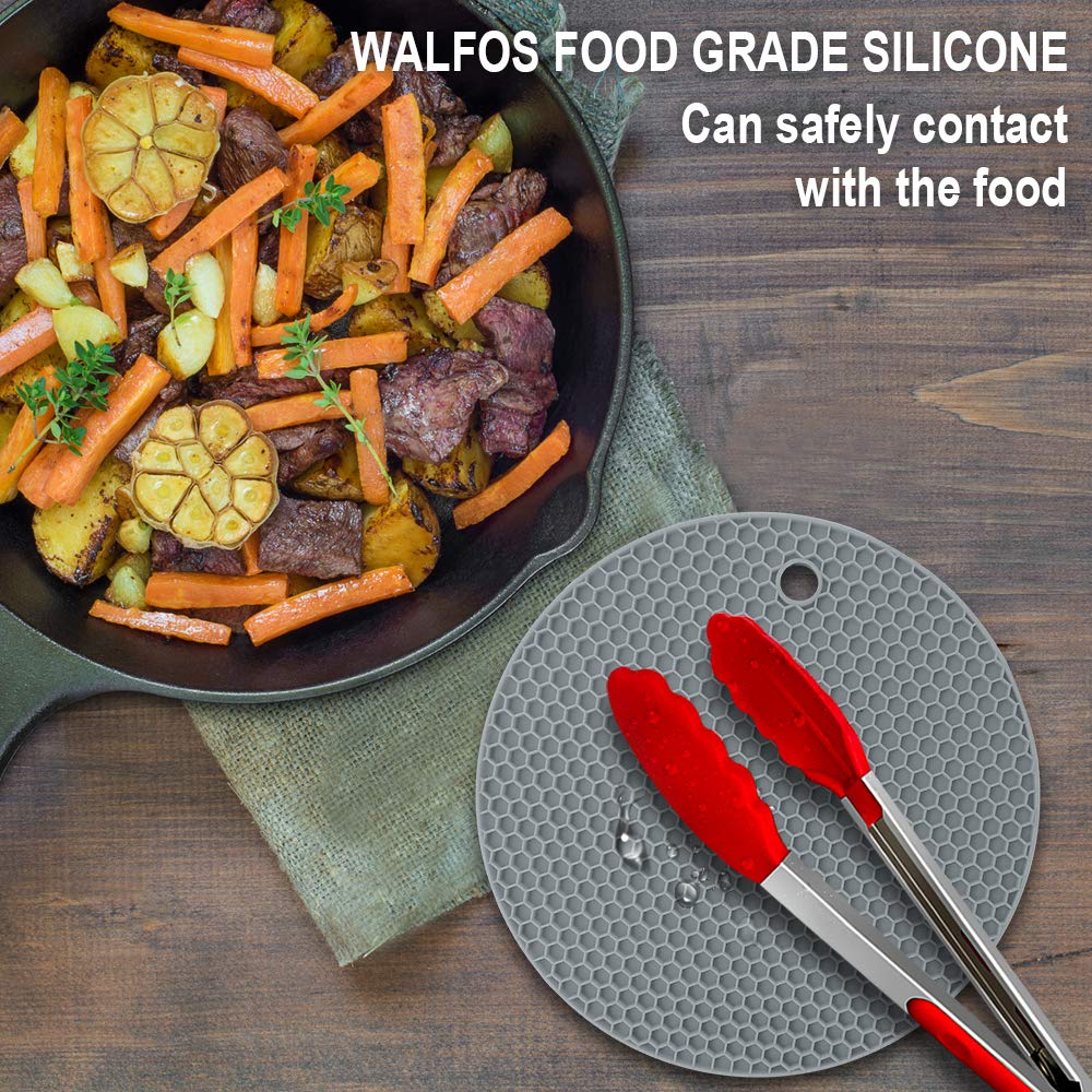 Walfos mats double as jar openers and drying mats for compact storage.