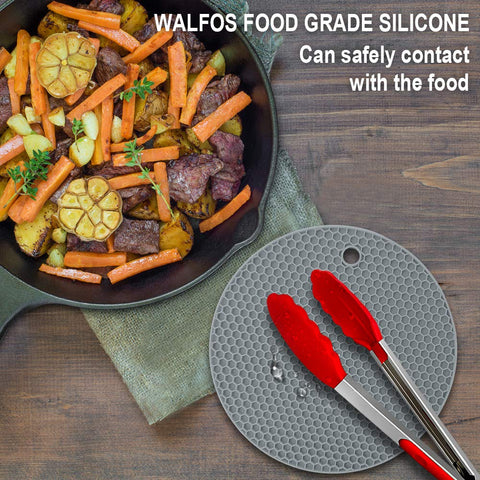 Walfos mats double as jar openers and drying mats for compact storage.