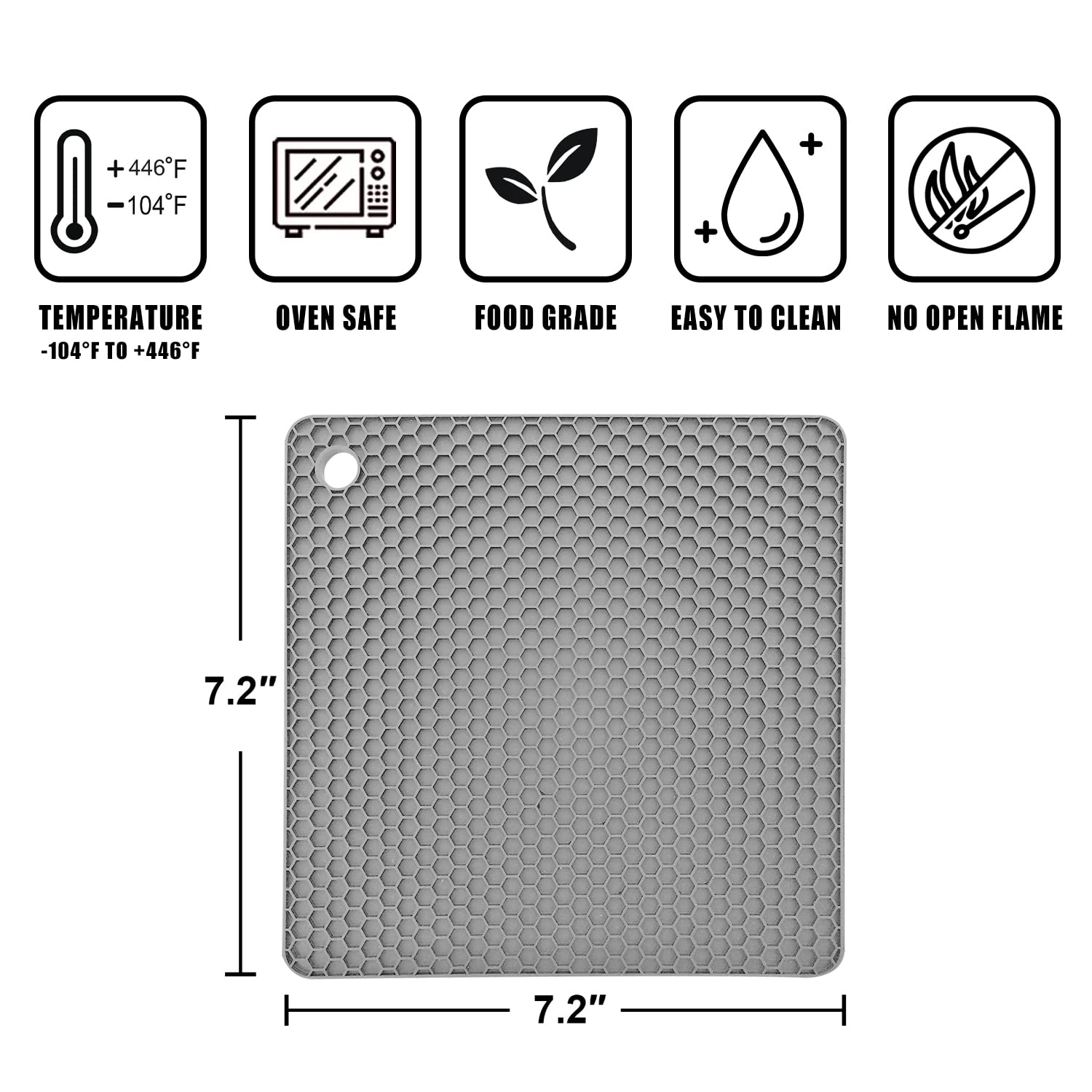 Lightweight and easy to store beside the stove for quick access.