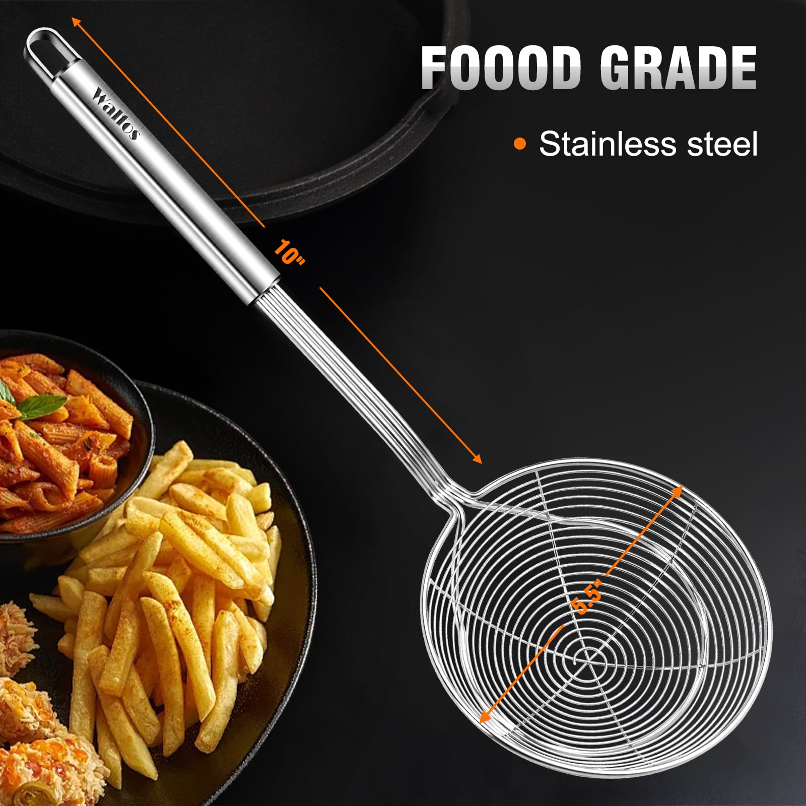 Walfos Spider Strainer easy to clean and store after use