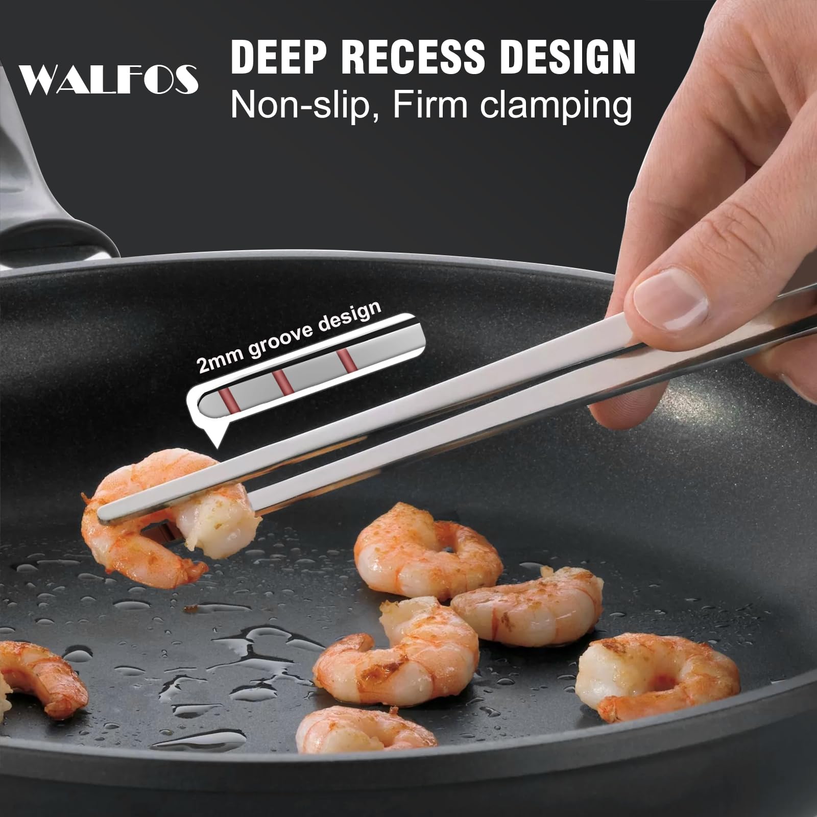 WALFOS pull-loop storage keeps tongs tidy