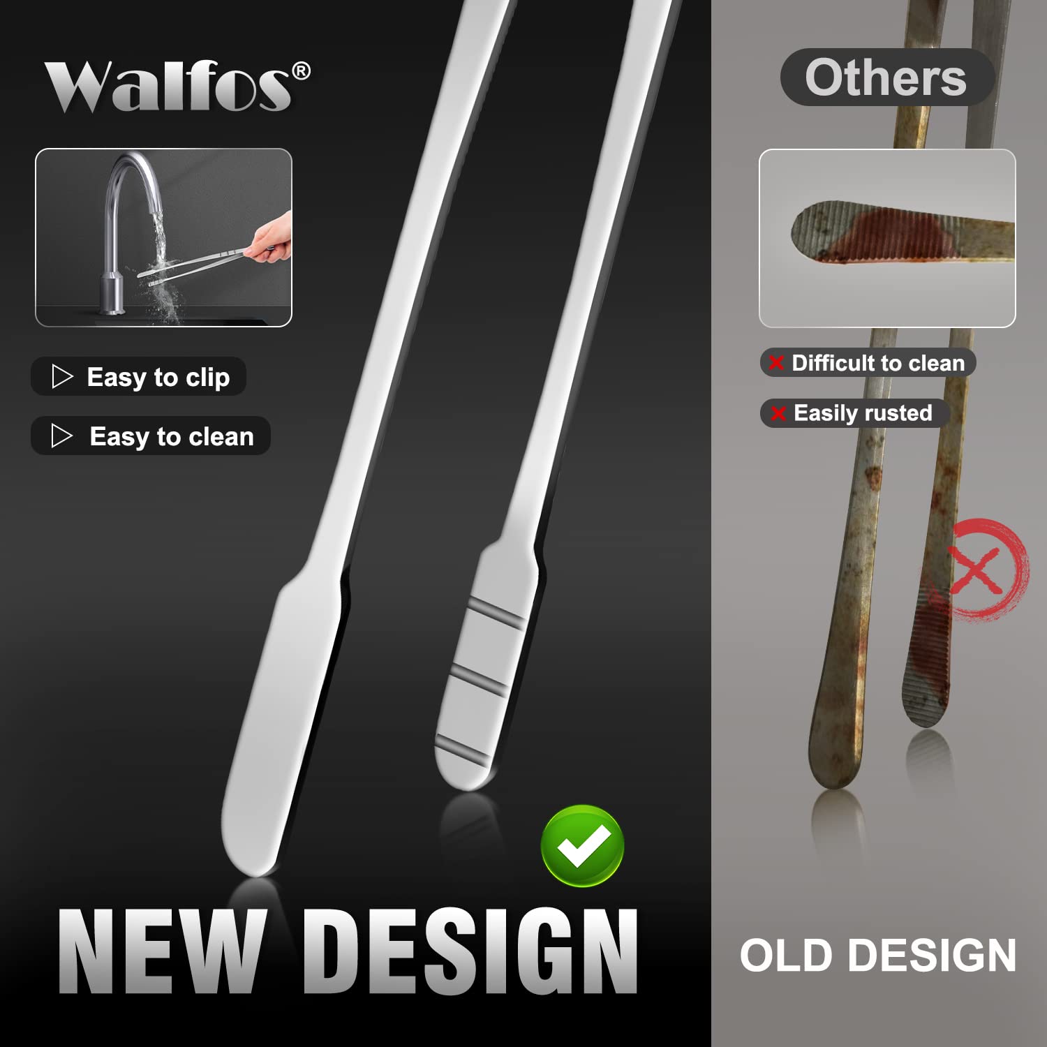 WALFOS three-size set shown for versatile kitchen tasks