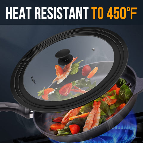 Walfos cool-touch knob allows safe lid handling