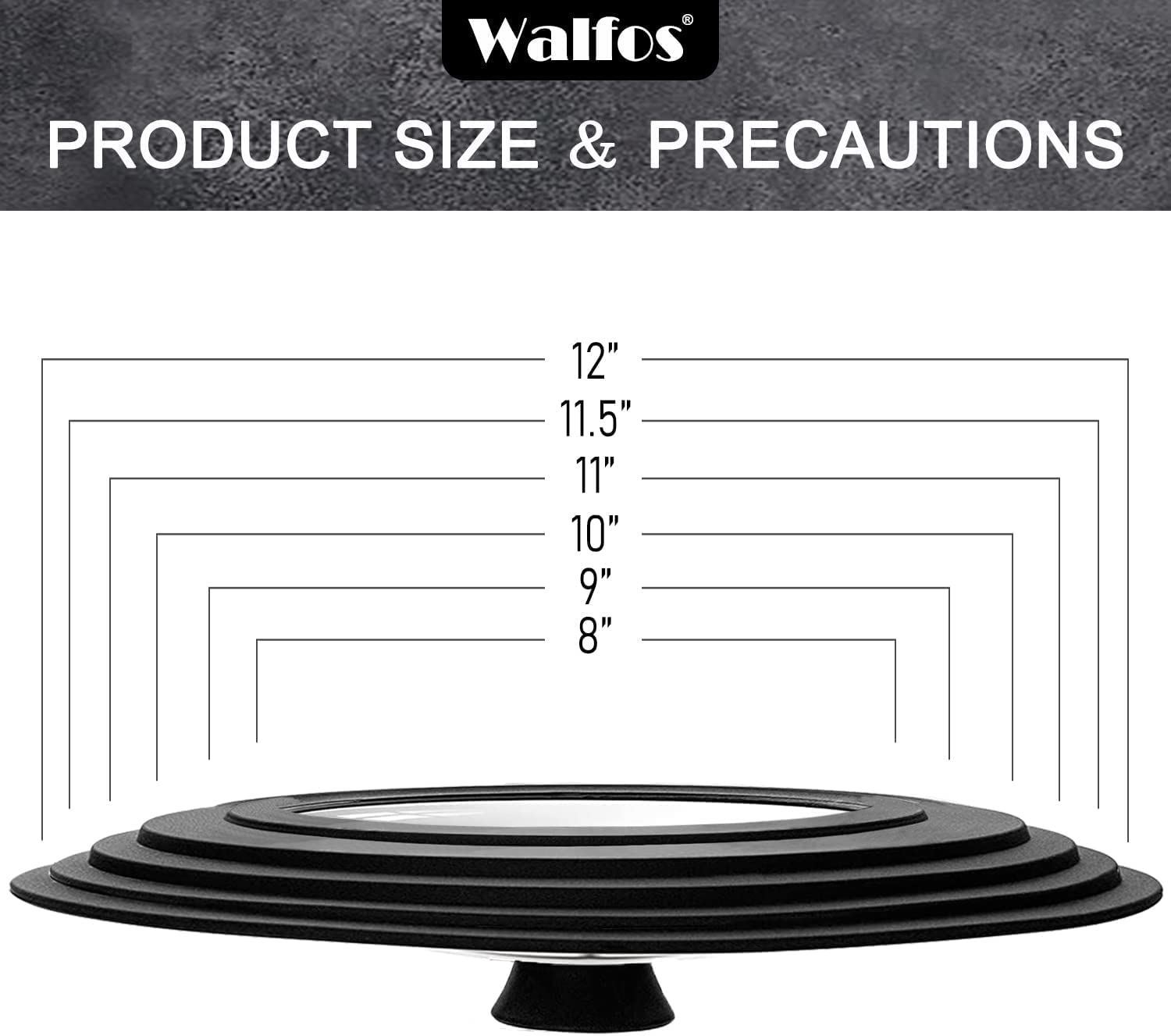 Walfos steam vent design prevents splatters and overflows.