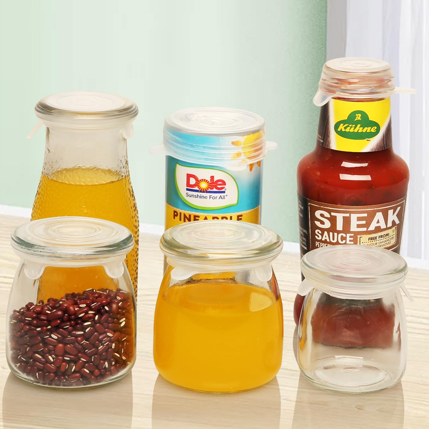 Walgett silicone stretch lid is dishwasher-safe for easy cleaning and reuse.