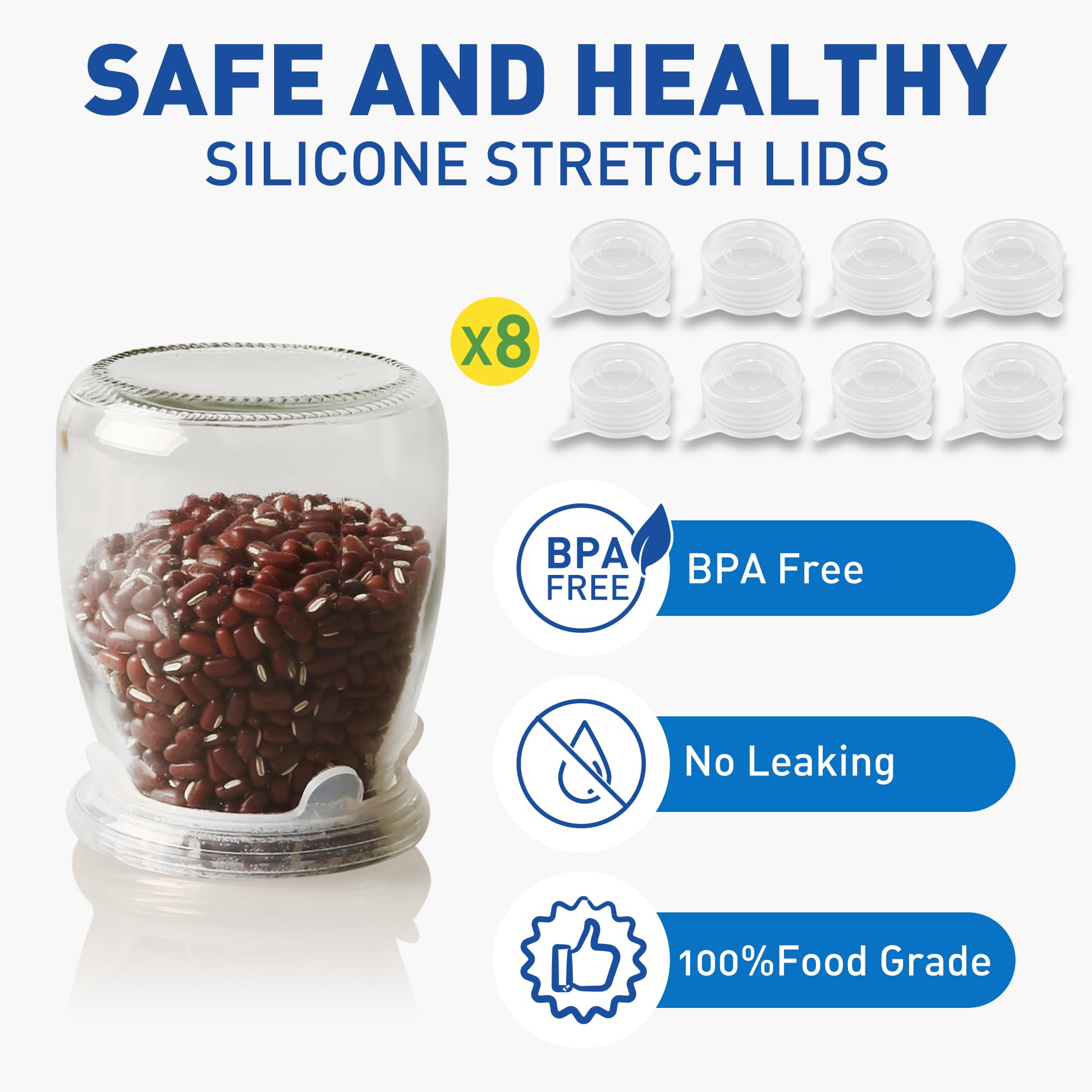 Walgett yogurt jar with silicone lid showing an airtight, reusable cover.