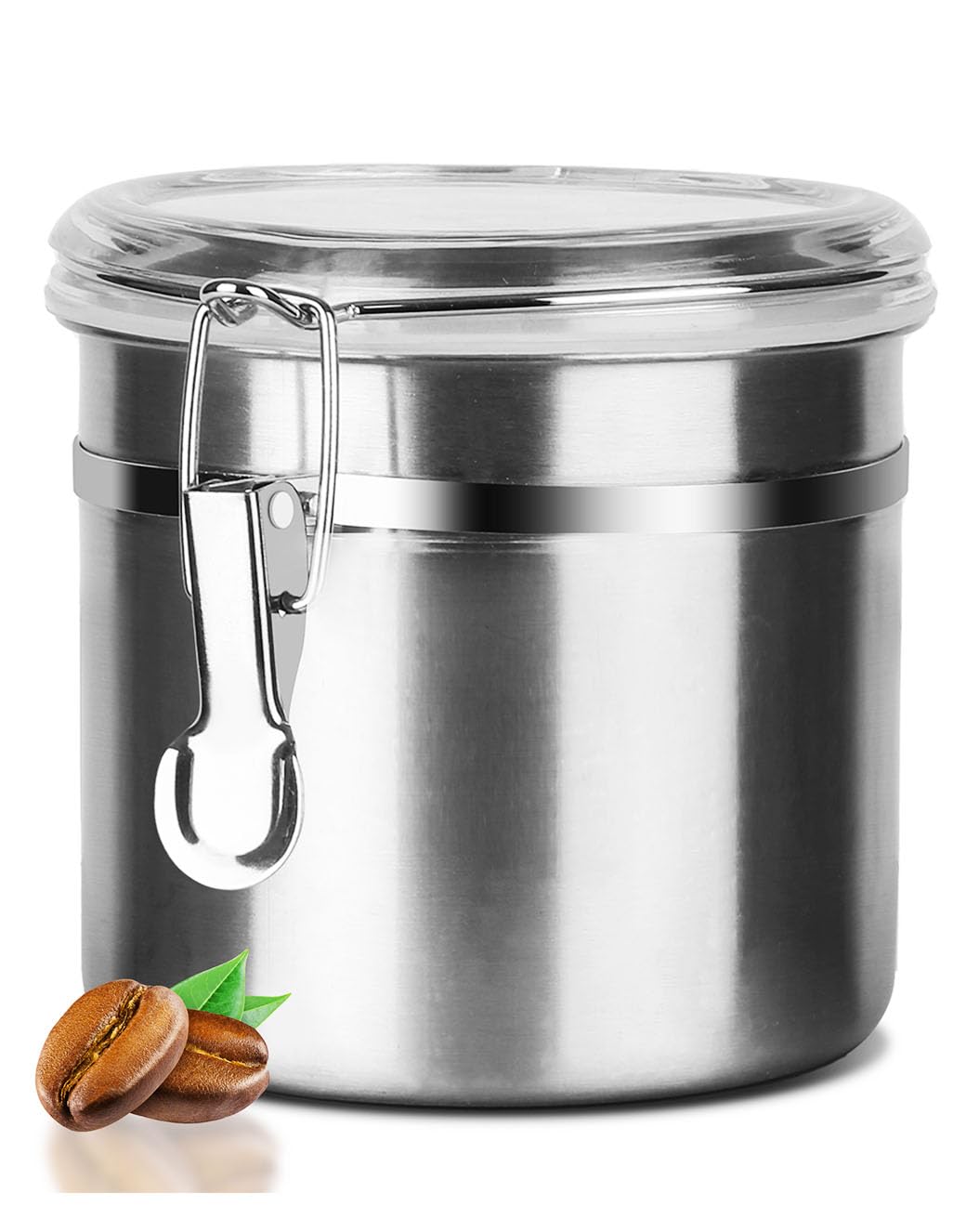 Walktosun stainless steel container with clear lid 1.2L keeps ingredients fresh and visible