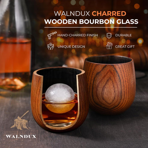 WALNDUX Durable wood glass with protective coating resists nicks during daily use