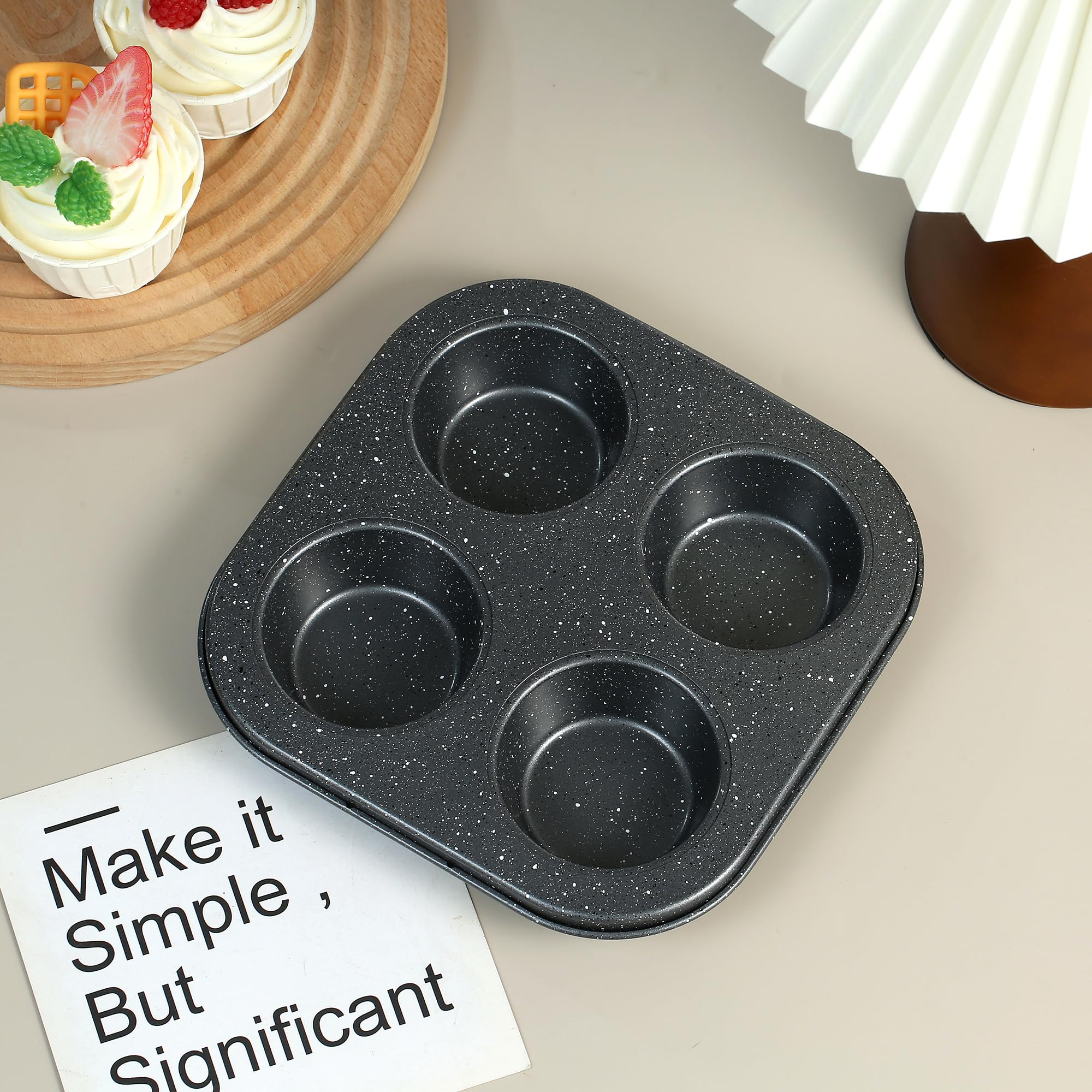 Walooza durable carbon steel bakeware emphasizes sturdy construction.