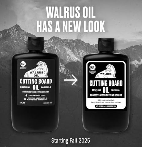 Walrus Oil wood wax application on a cutting board for lasting protection