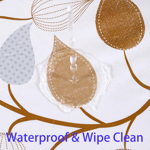 Walrus round tablecloth set on a dining table for everyday and special occasions
