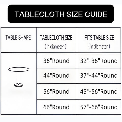 Walrus tablecloth with elastic edge demonstrating secure fit on a round table