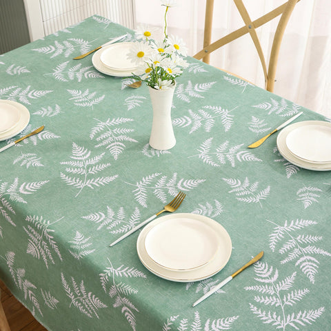 Walrus tablecloth easy clean wipe after backyard barbecue.