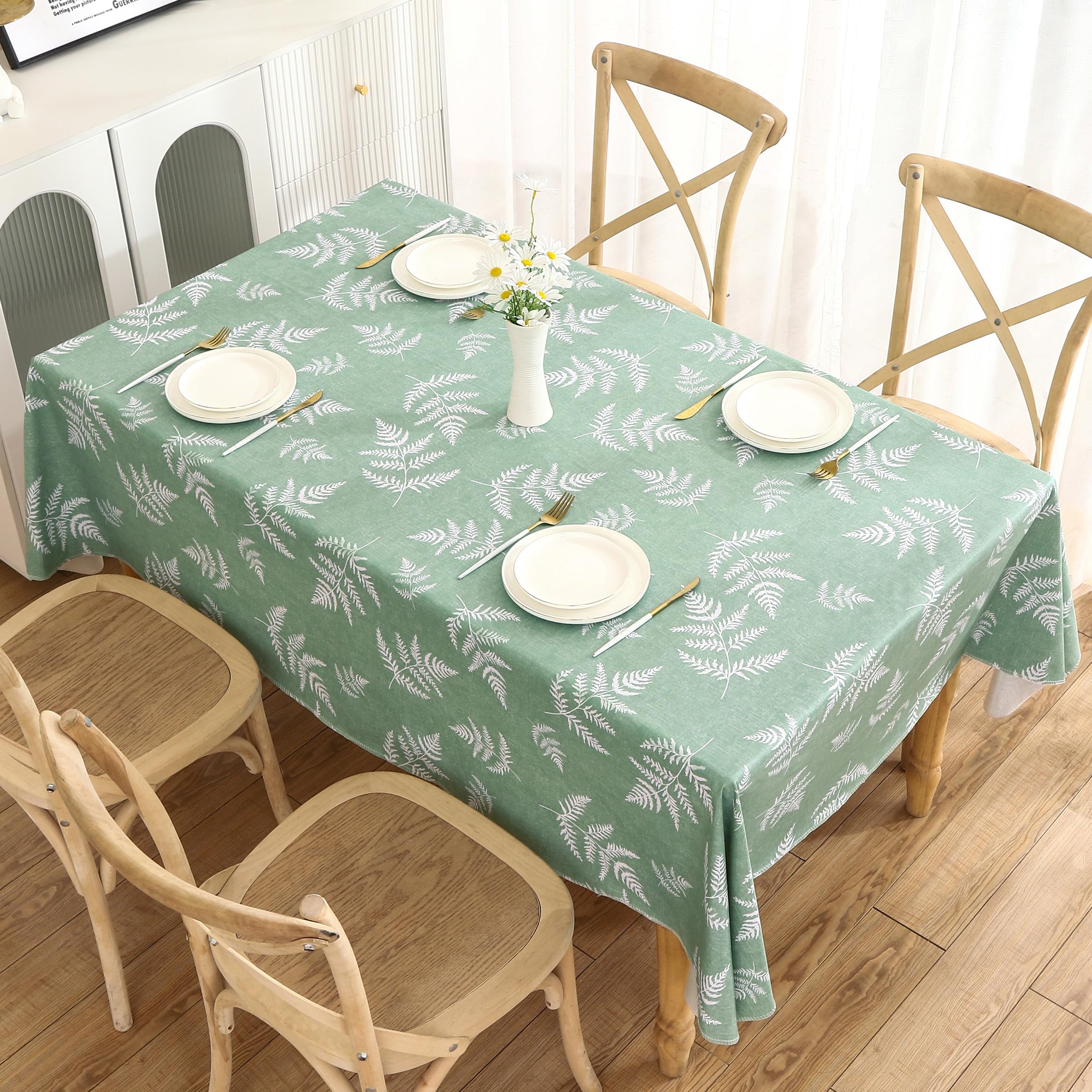 Walrus tablecloth flannel backing close-up showing grip and soft protectiveness.