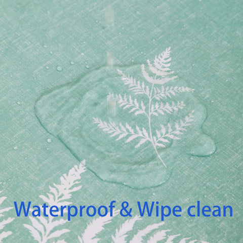 Walrus tablecloth stain-resistant finish shines during messy kid-friendly dinners.