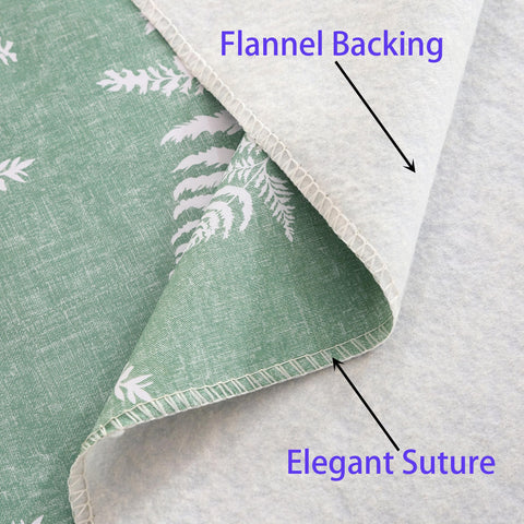 Walrus tablecloth waterproof surface detail highlights spill protection for meals.