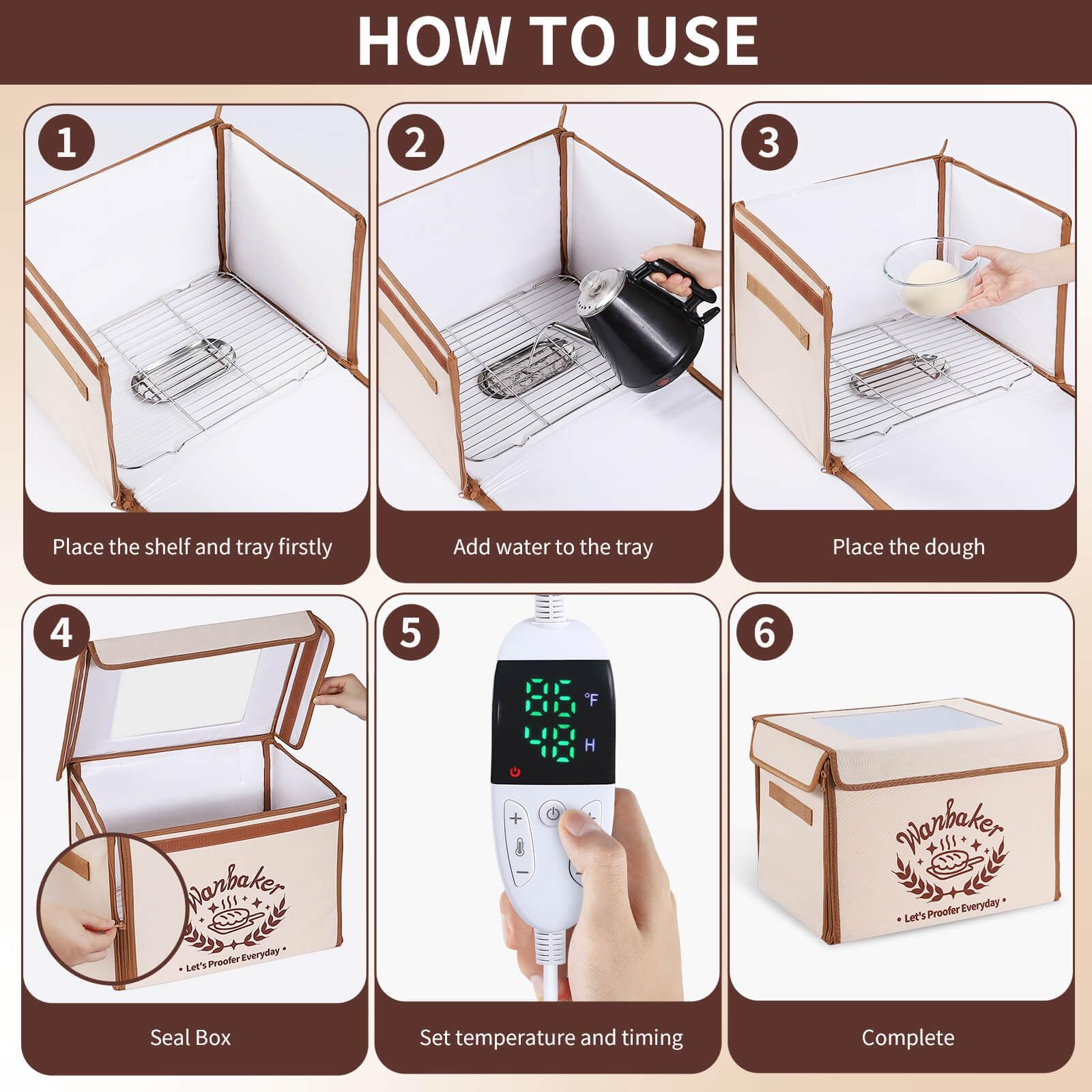 Wanbaker folding design shows compact storage when not in use.