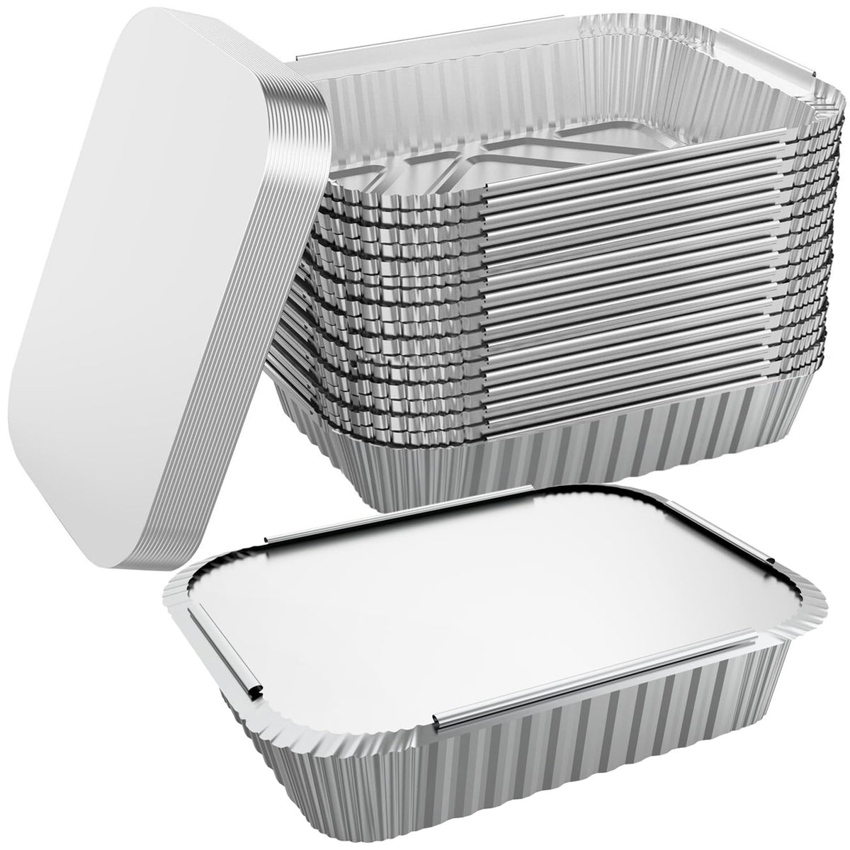 WANBAO 50-pack pans with lids keep hot meals warm for catering.