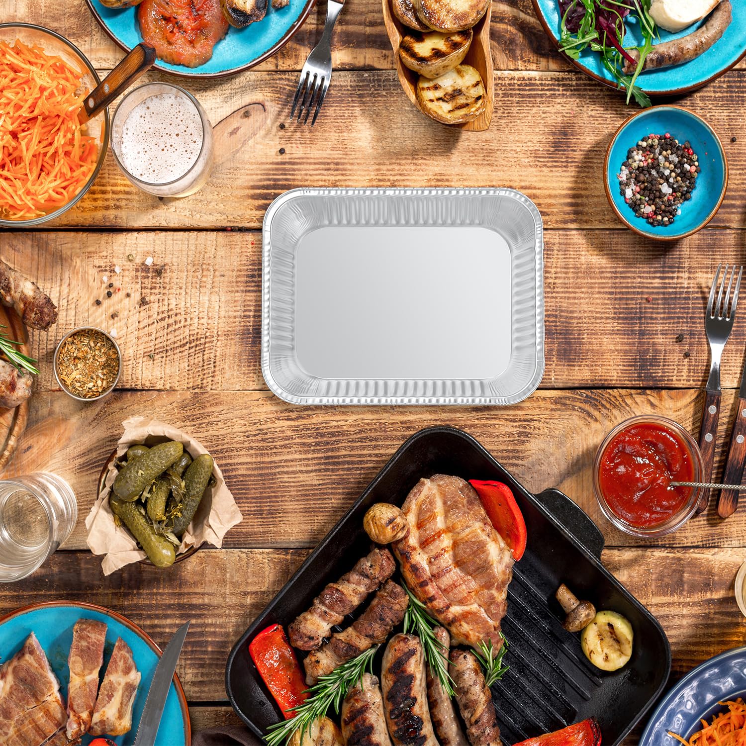 WANBAO deli and catering use pans travel well for events.