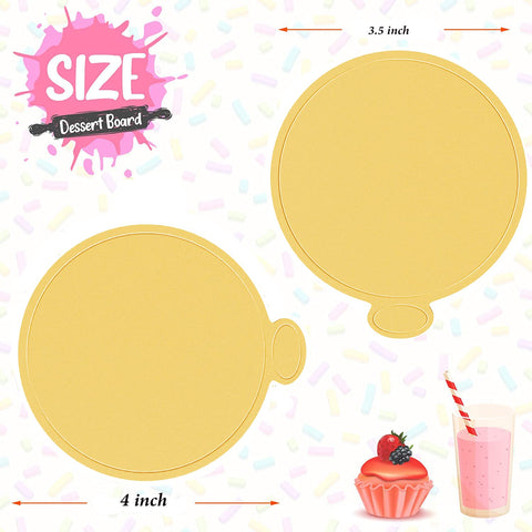 WANBAO disposable cake base provides sturdy support for cupcakes and mousse desserts.
