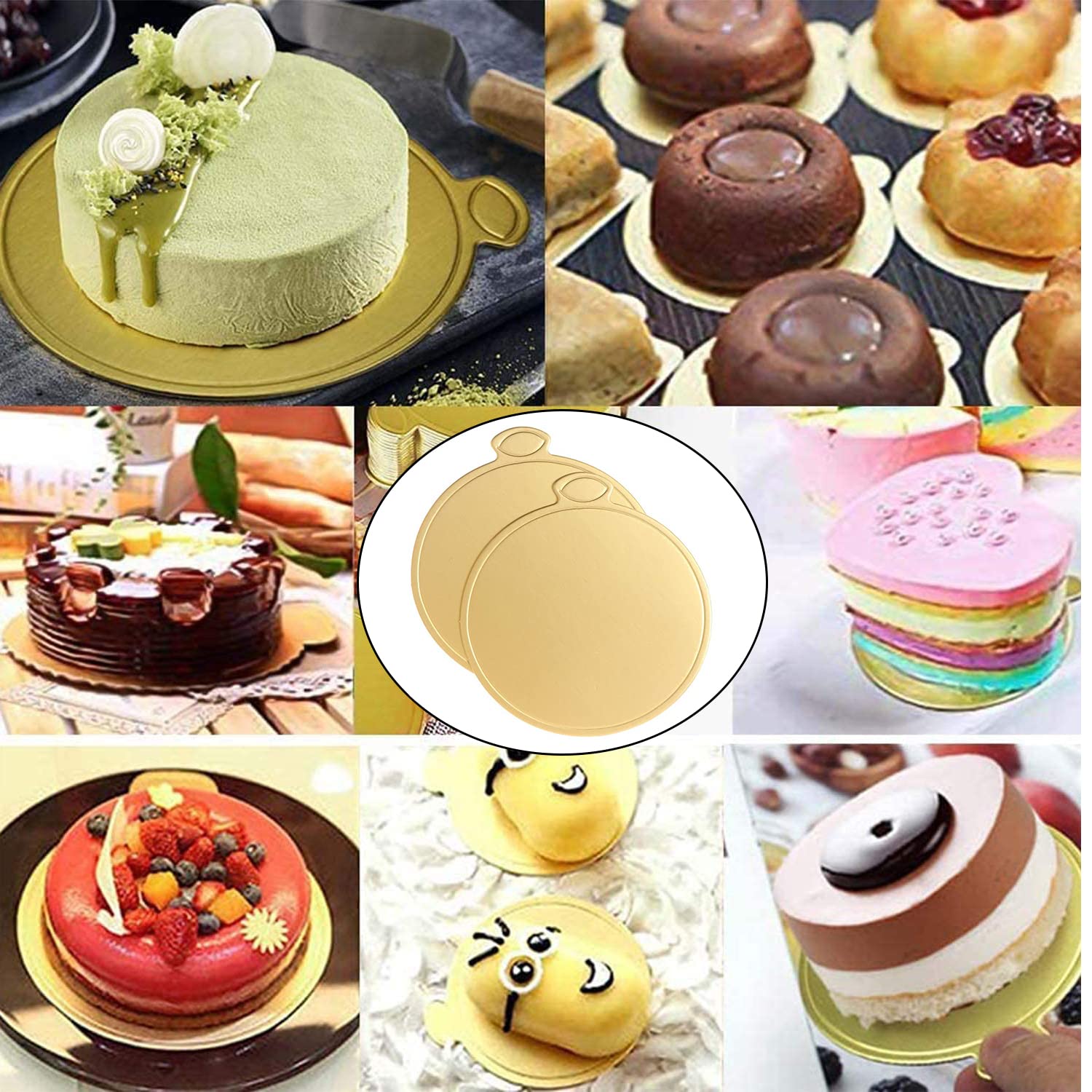 WANBAO gold boards suit chocolate, pastry, and brownie displays with a premium look.