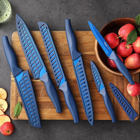 Wanbasion gift-ready kitchen knife set in packaging.