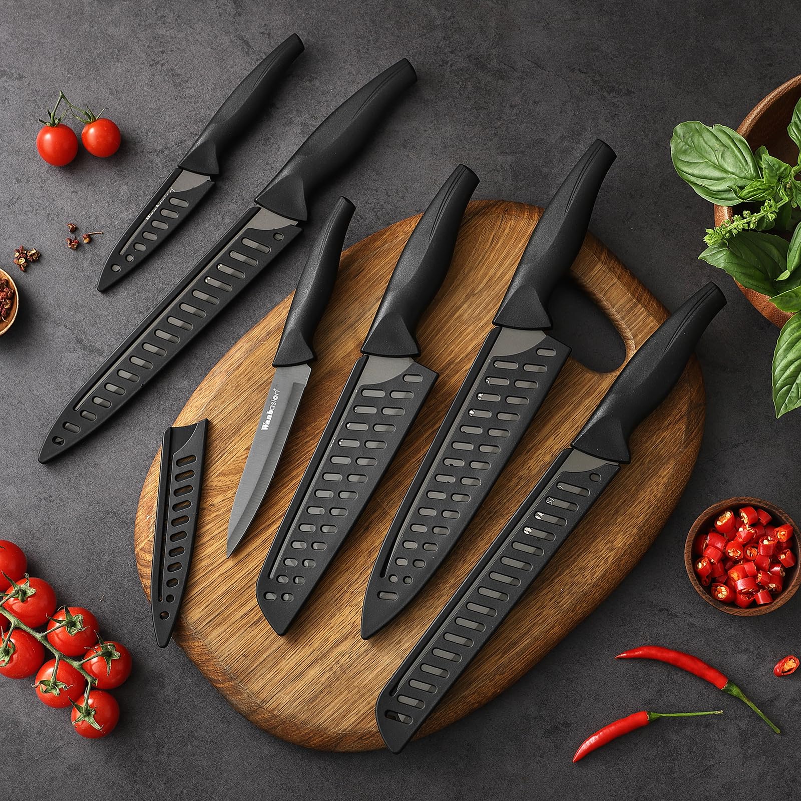 Wanbasion meat-cutting performance close-up emphasizes clean, efficient slicing for everyday meals.