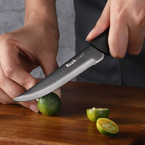 Wanbasion nonstick coating blade finish highlights easy slicing and easy cleanup.