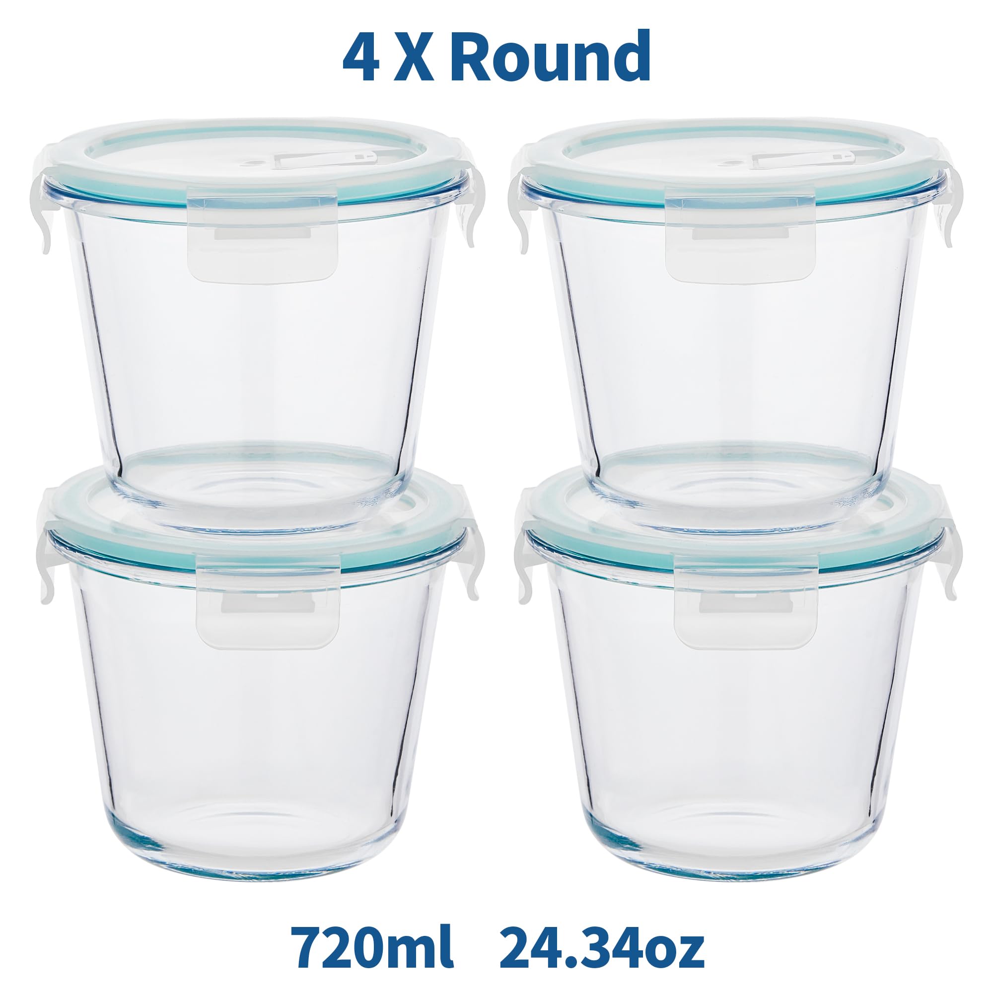 Wancilock airtight lids close tightly to prevent spills and preserve freshness.