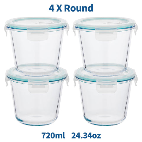 Wancilock airtight lids close tightly to prevent spills and preserve freshness.
