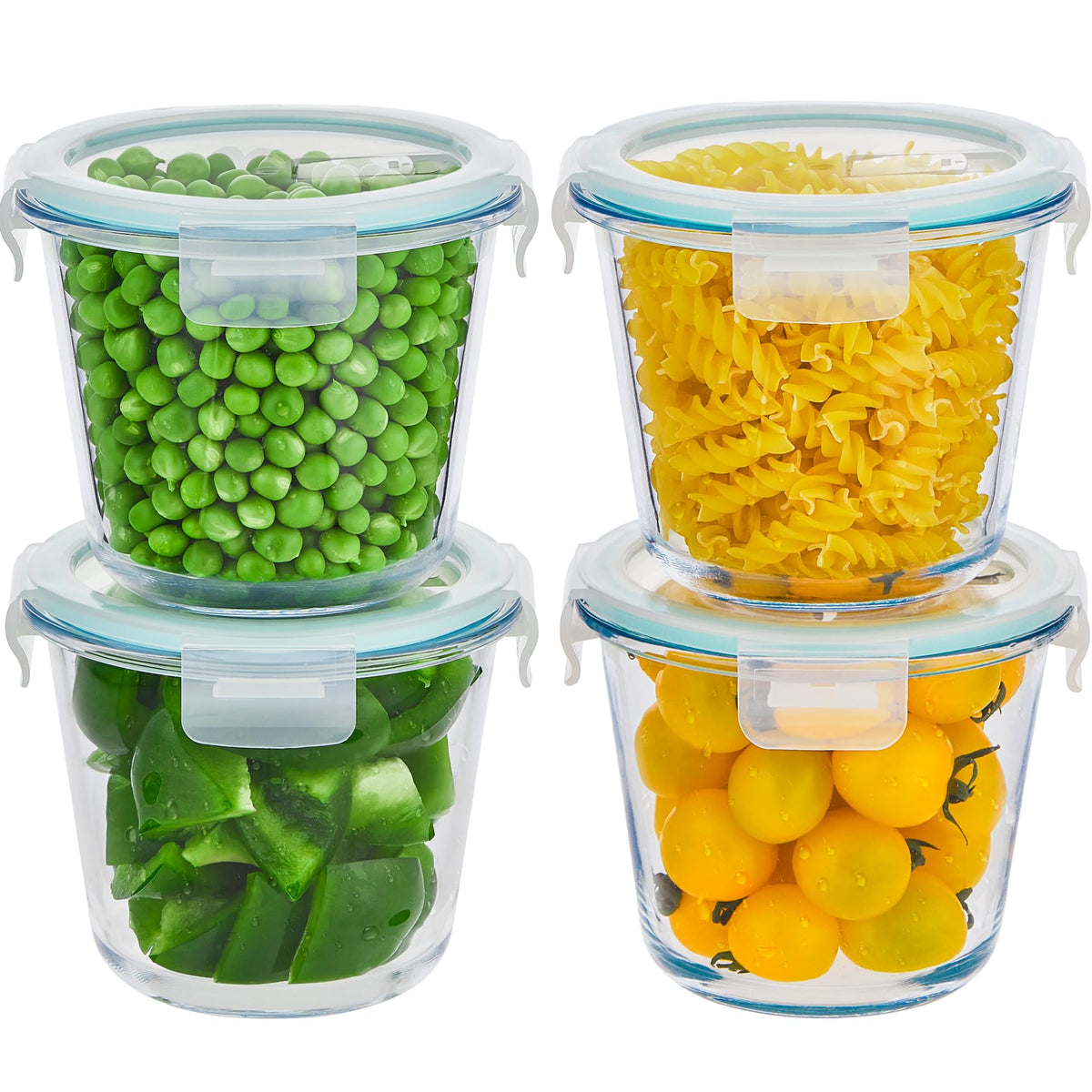 Wancilock glass meal prep containers with lids for organized leftovers and easy reheating.