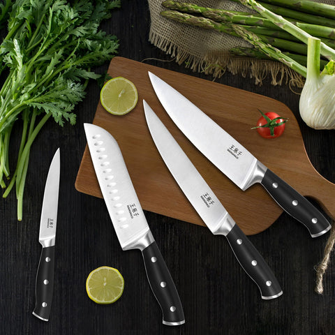 WANGMAZI 8-inch santoku knife ideal for versatile chopping and dicing