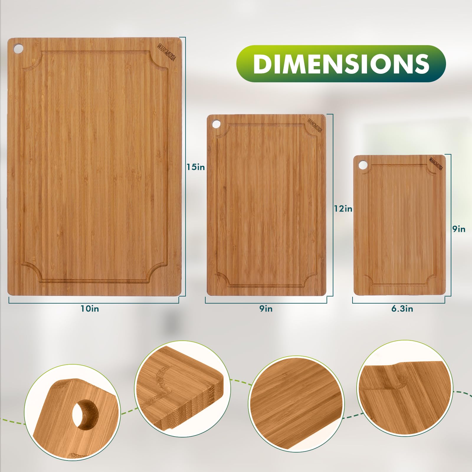 WANGMUXIA boards in action on a busy kitchen counter during prep