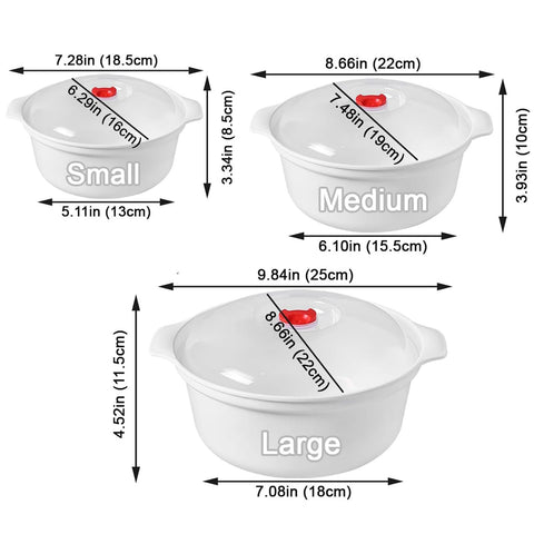 WANGYZJ bowls with steam rack and vented sides for safe steaming.
