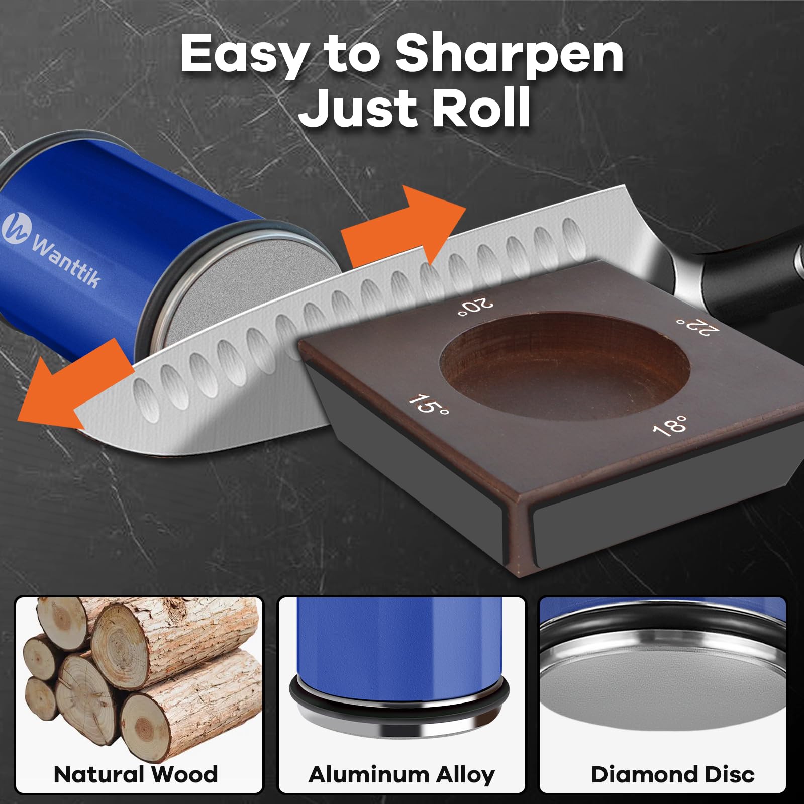 WANTTIK 1000# and 3000# discs for daily precision sharpening