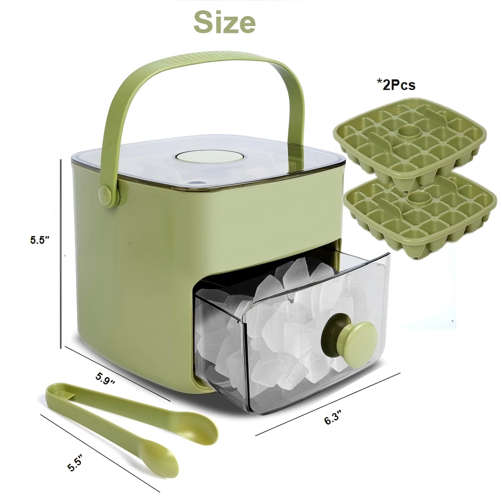 WAOGE space-saving stackable freezer design frees shelf space.