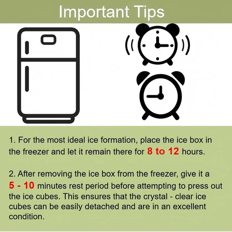 WAOGE two-pack ice tray with bin, totaling around 160 cubes.
