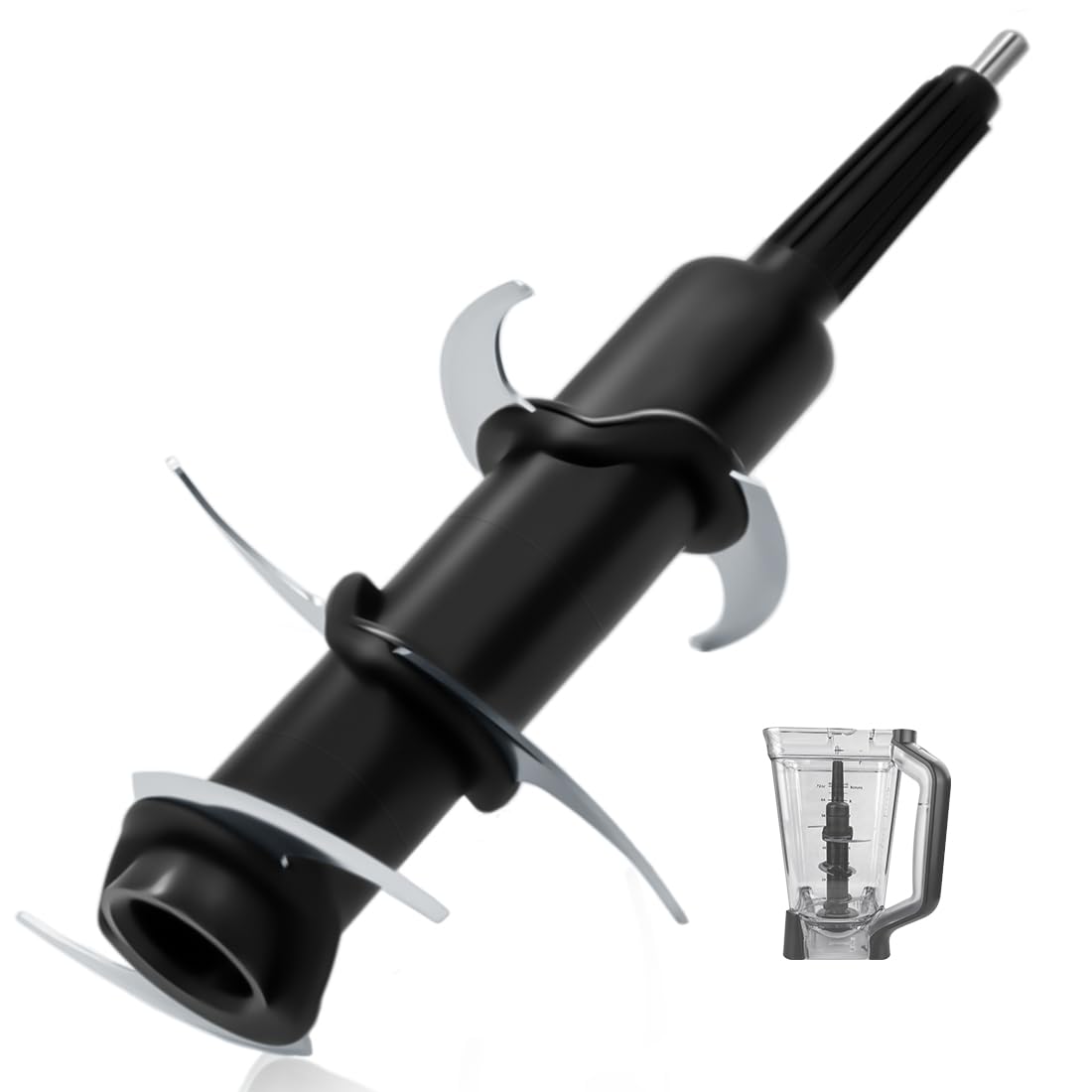 WARDFYT 6 blade replacement for Ninja 72oz pitcher delivers smoother blends for soups and smoothies.