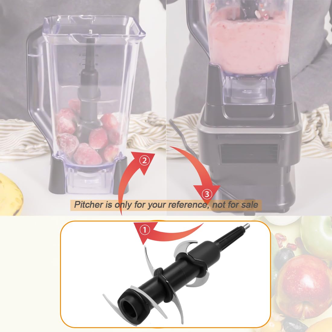 WARDFYT dishwasher safe blade for Ninja compatibility makes cleanup quick.