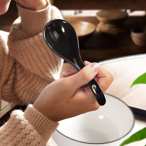 Wareland ceramic spoons are stackable and easy to clean after meals
