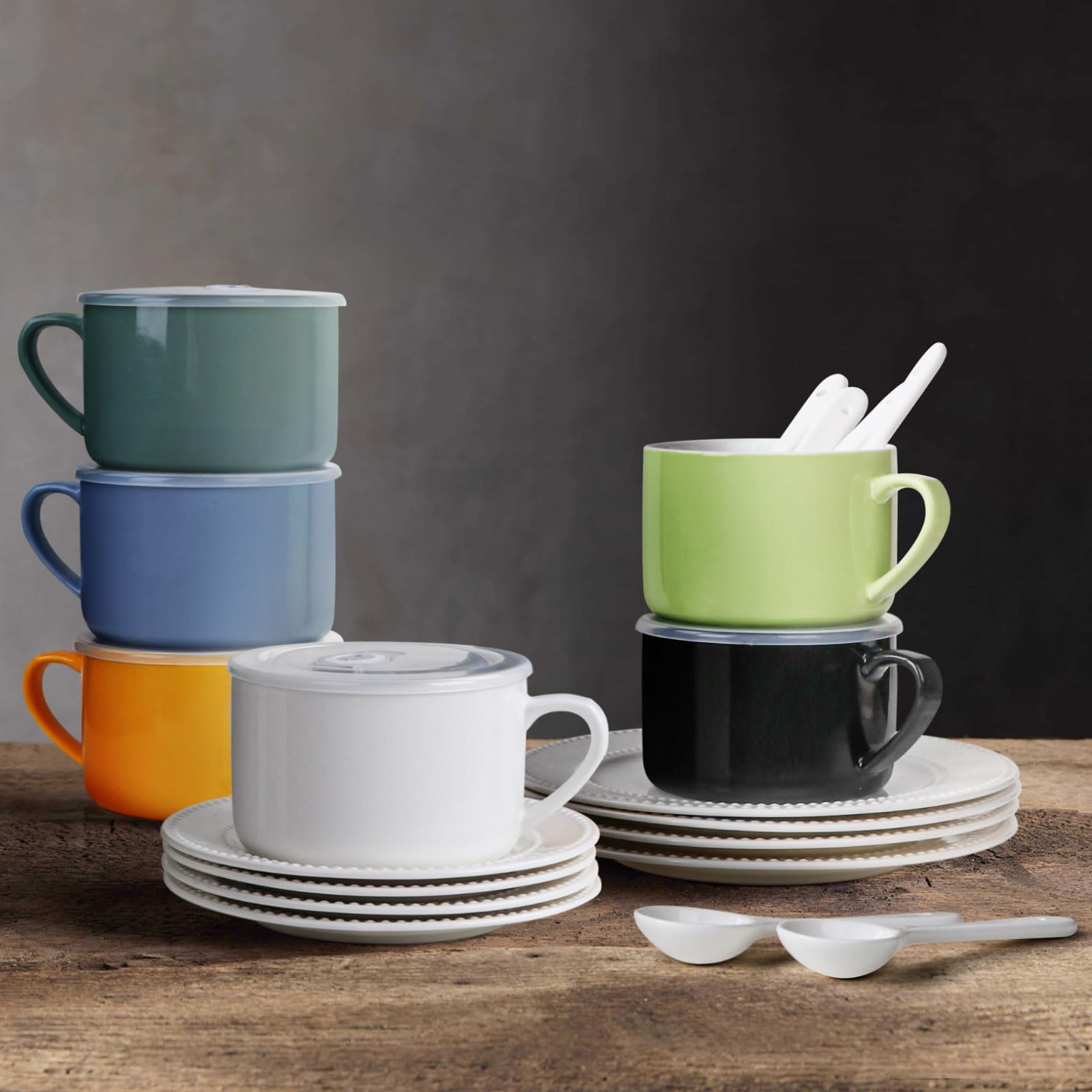 Wareland sturdy included spoon for wonton, pho, or udon.