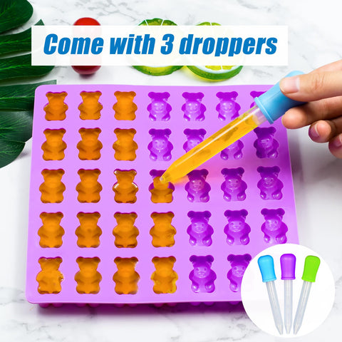 WARM TIME tray with 35 cavities enabling batch candy and gummies.