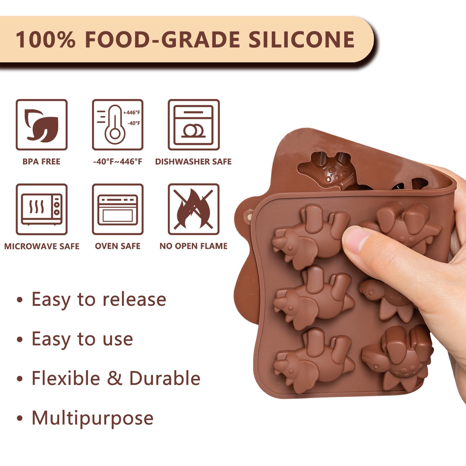 Warm Time bear mold enables easy butter and chocolate shapes with clean removal.