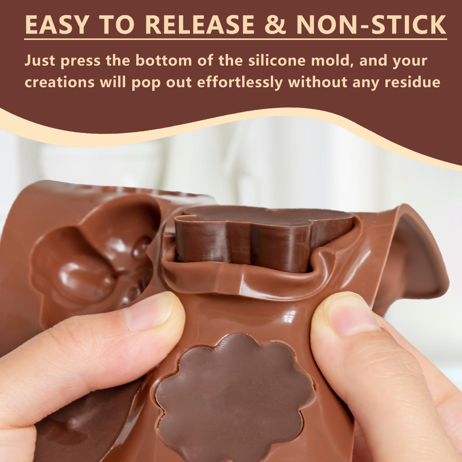 Warm Time bear mold features durable silicone for freezer-to-oven versatility.