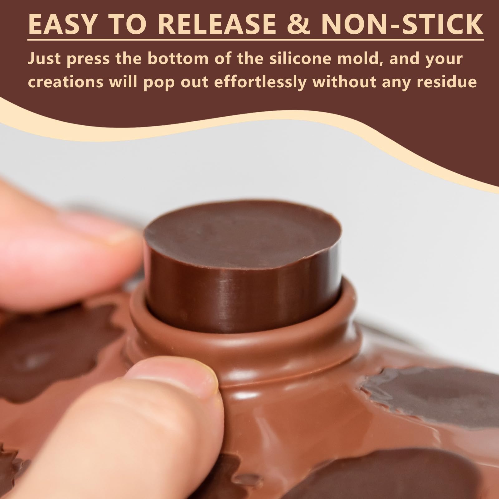 Warm Time rose mold for delicate, clean chocolate forms