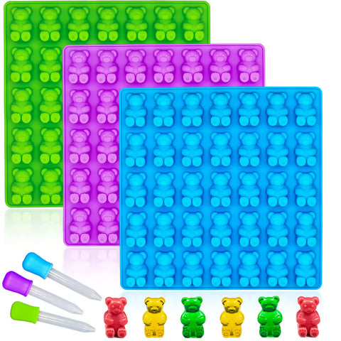 WARM TIME large gummy bear mold with 4 ml cavities for bold, restaurant-quality treats.